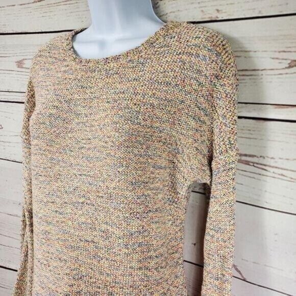 Baby Angel Womens Crewneck Multicolor Tunic Sweater Knit Pullover Size S - Picture 4 of 8